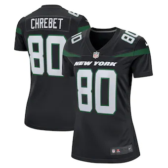 womens nike wayne chrebet black new york jets retired playe